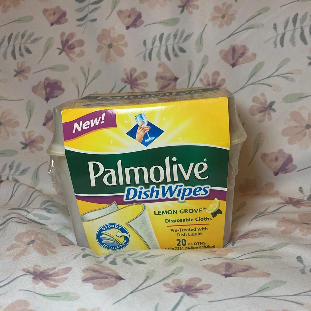 New- Palmolive Dish Wipes Lemon Grove Pretreated Disposable Cloths Discontinued